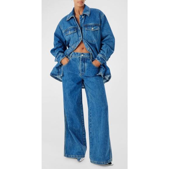 Ronny Kobo Bristol Oversized denim shacket size small - Picture 1 of 7